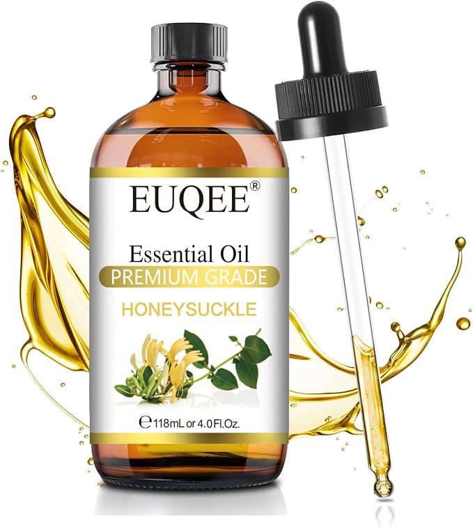 EUQEE Honeysuckle Essential Oil 118ml Pure Honeysuckle Oil Premium Essential by EUQEE