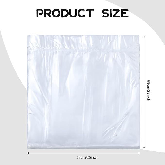 100 Pcs Disposable Foot Tub Liner Portable Bath Bags Plastic Pedicure Spa Bags - Image 2