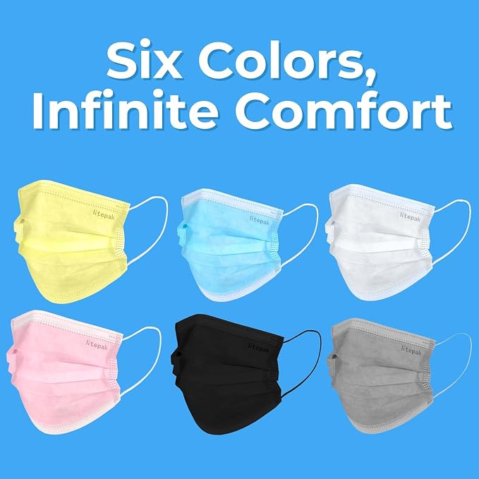 Litepak 125-Pack Disposable Face Mask Premium Comfort Earloops - Image 6