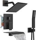 Midanya Shower System with Tub Spout, Bathtub Shower Faucet Set with Square by Midanya