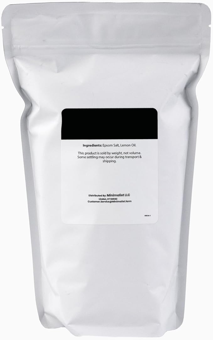 Minimalist Epsom Salt with Lemon Oil, Packaged - Image 2