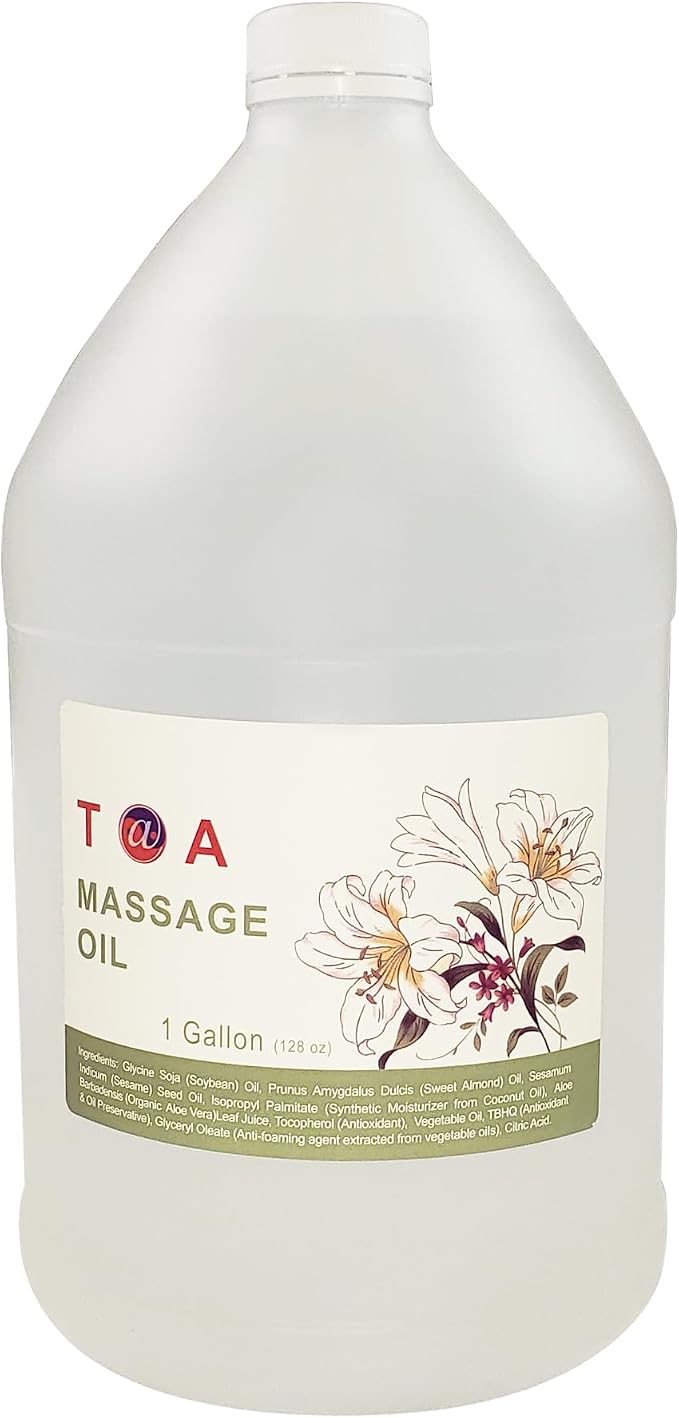 TOA Soothing Hydrating Natural Body Spa Massage Mineral Oil by TOA