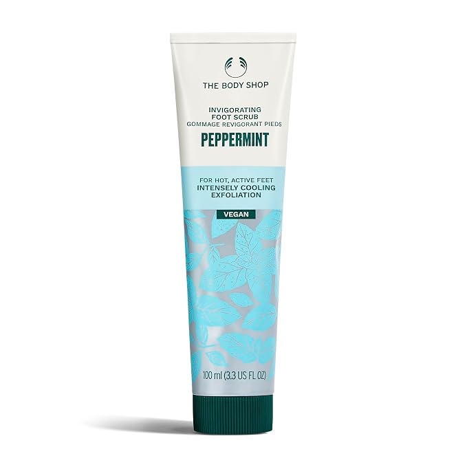 The Body Shop Peppermint Invigorating Foot Scrub | Cooling Exfoliator by TheBodyShop