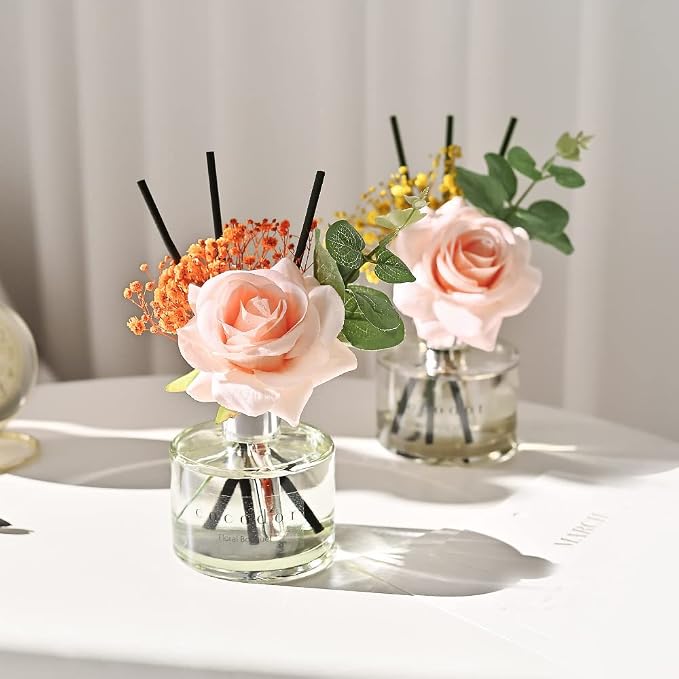 COCODOR Rose Flower Reed Diffuser/April Breeze/6.7oz/1 Pack/Reed Diffuser - Image 7