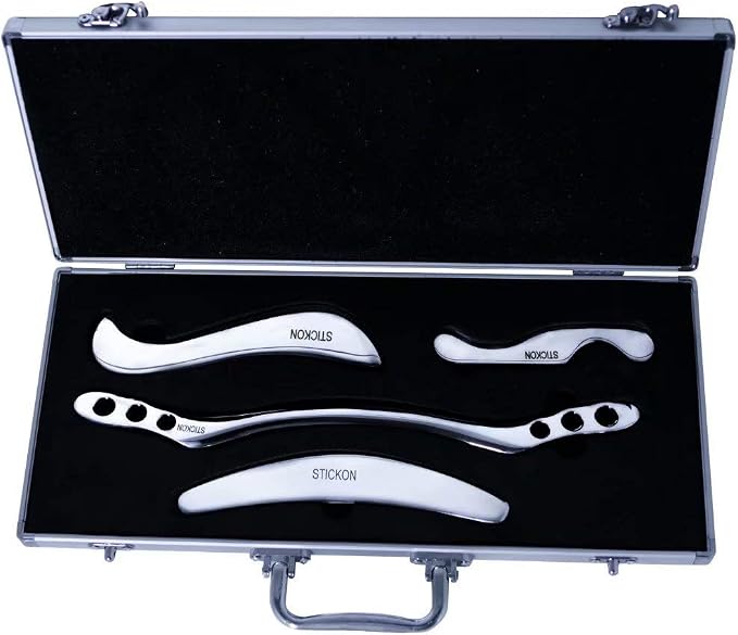 STICKON Stainless Steel Gua Sha Scraping Massage Tool Set IASTM Tools Great by STICKON