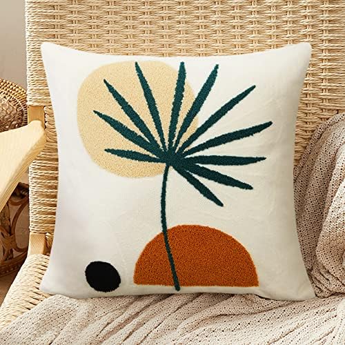 Merrycolor Boho Decorative Throw Pillow Covers 16x16 Boho Pillow Covers Tufted by Merrycolor