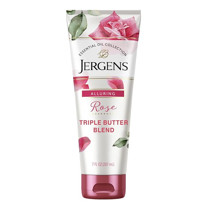 Jergens Rose Body Butter Lotion, Hand and Body Moisturizer by Jergens