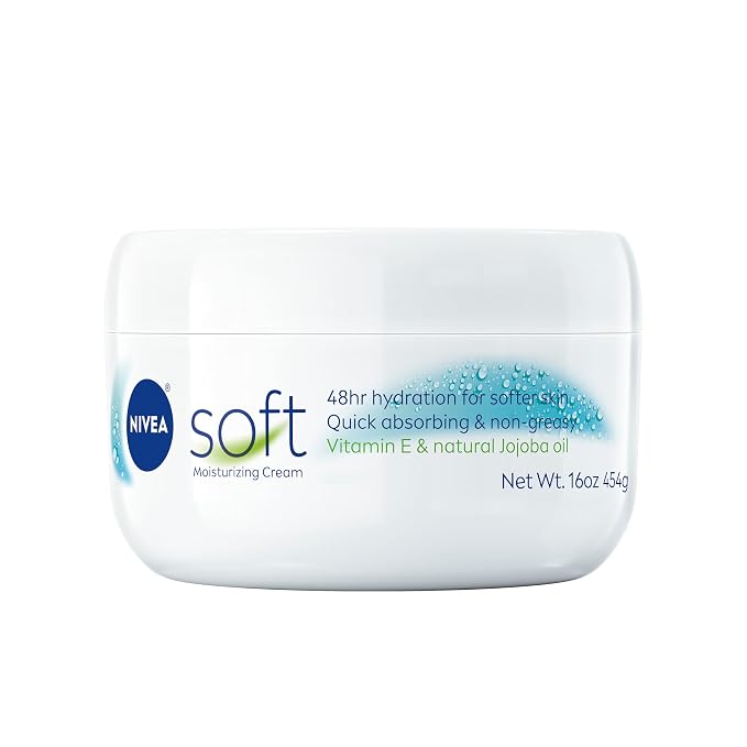 NIVEA Soft Refreshingly Soft Moisturizing Cream, Lightweight Body Moisturizer by Nivea