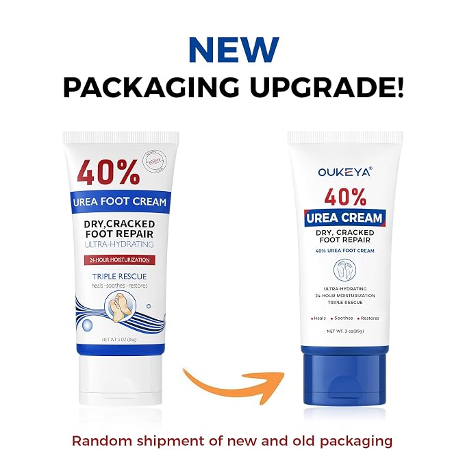 OUKEYA Urea Cream 40 Percent Tube 3 Oz, Urea Foot & Hand Cream - Image 6