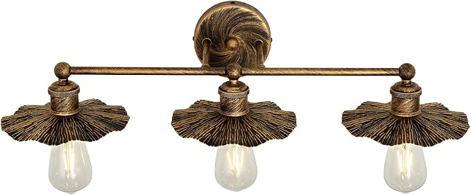 ZGLAOJT 3 Light Vintage Vanity Light Oil Rubbed Bronze Bathroom Light Fixtures - Image 9