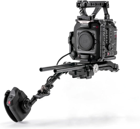 Tilta Camera Cage Pro Kit V-Mount for Canon C400 | Includes Cage, Battery Plate, Shoulder Baseplate, Right Side Arm & More | Arri Rosette, NATO Rail, 3/8"-16 & 1/4"-20