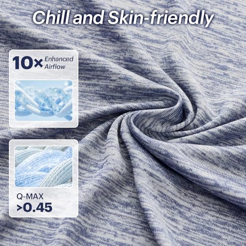 OMERAI 3PCS Cooling Sheet Set King Size, Breathable Bed Sheets - Image 2