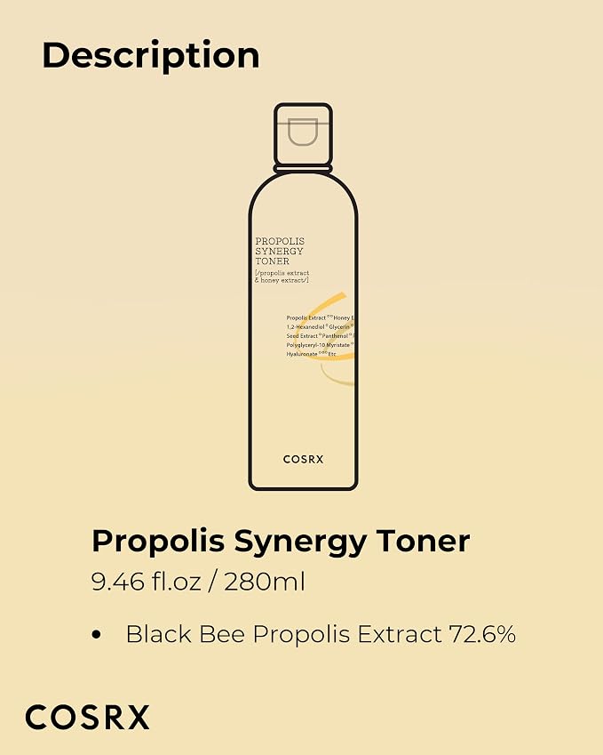 COSRX Full Fit Propolis Synergy Toner, 280ml / 9.46 fl.oz | Instant Moisture - Image 7