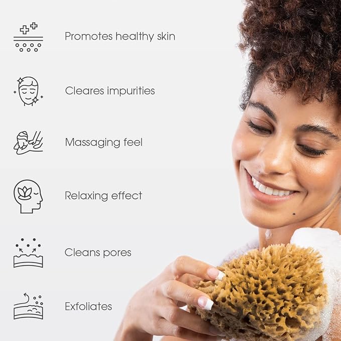 Naroa Soft Natural Sponge X Large | Gentle Sea Loofah - Image 2