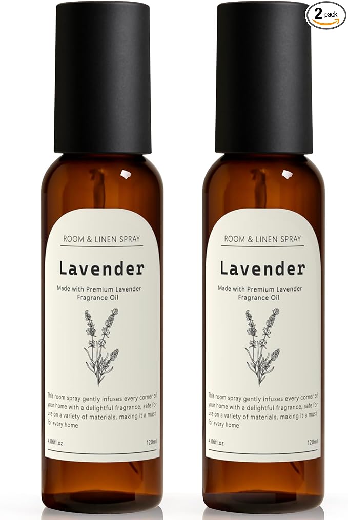Lavender Room Spray, 2 Pack 4.06oz Air Freshener Spray, Long Lasting Room Air by THEGOODSOULPROJECT