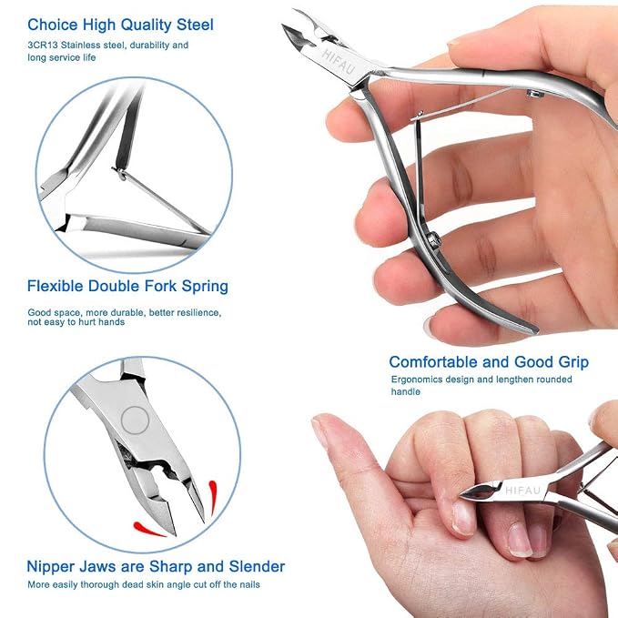 Professional Cuticle Nippers Kit, Cuticle Trimmer - Image 2