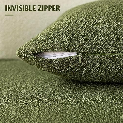Foindtower Decorative Textured Boucle Throw Pillow Covers 16x16 Inch - Image 3