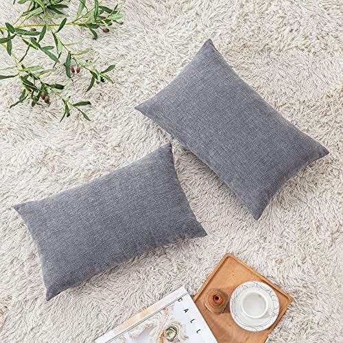 GAWAMAY Lumbar Support Pillow Decorative Rectangle Throw Pillow Covers 12"x20" - Image 4