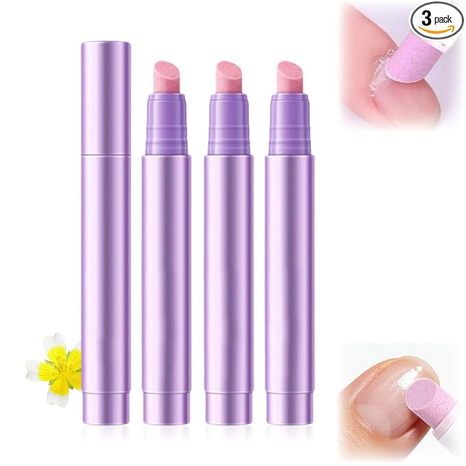 3Pcs Cuticle Oil Pusher Pen Set, 2-in-1 Ceramic Cuticle Pushers Pusher & Oil Pen by Unknown