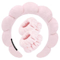 Spa Headbands for Washing Face Wristband Set Sponge Makeup Skincare Headband by Tetizo