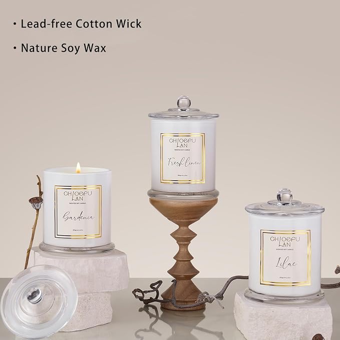 Chloefu LAN Lilac Candle, Scented Candles - Image 5