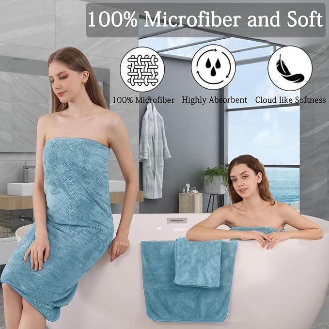 Extra Large Bath Towels Set 35x70 Inches - Image 3