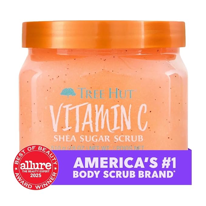 Tree Hut Vitamin C Shea Sugar Scrub, Mothers Day Gifts, Exfoliating Body Scrub - Image 4