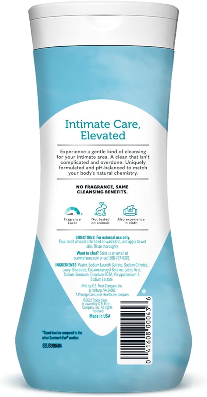 Summer's Eve Fragrance Free All-Over Feminine Wash, Gentle pH-Balanced Body Wash - Image 9