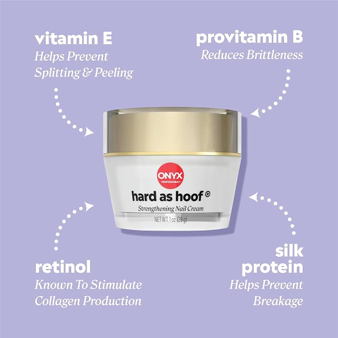 Onyx Professional Hard As Hoof Nail Strengthening Cream, Unscented - Image 4