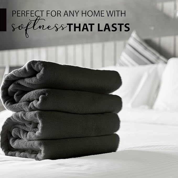 KAHAF COLLECTION 100% Cotton Bath Towels, 24x48 Pack of 6 Towels, Quick Dry - Image 2