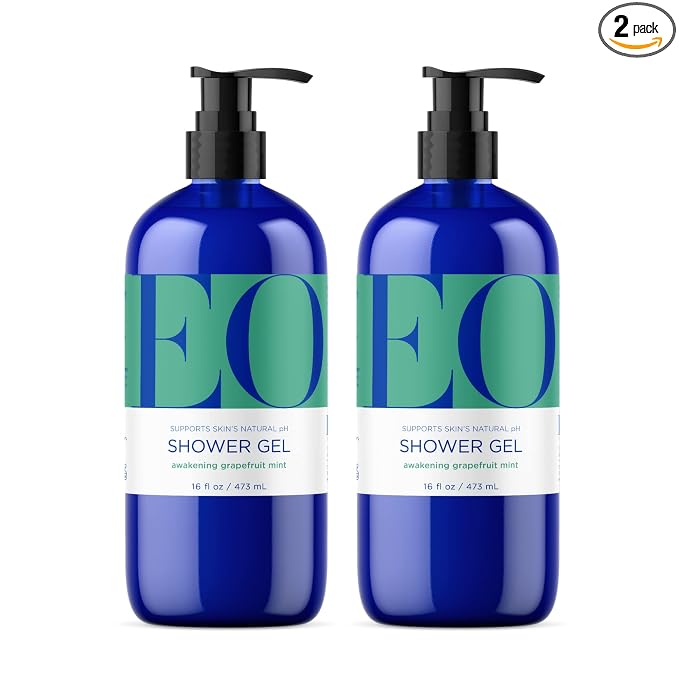 EO Shower Gel Body Wash, 16 Ounce, Grapefruit and Mint, Organic Plant-Based by EOProducts