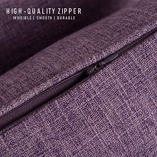 HPUK Throw Pillow Covers 18x18, Lavender Mist Couch Pillow Covers - Image 5
