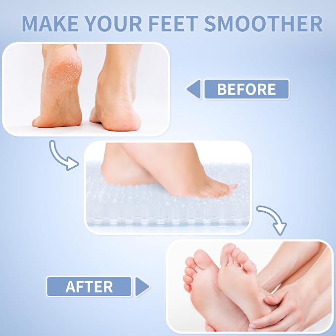 Yolife Shower Foot Scrubber Mat, Anti-Slip Bath Mat - Image 2