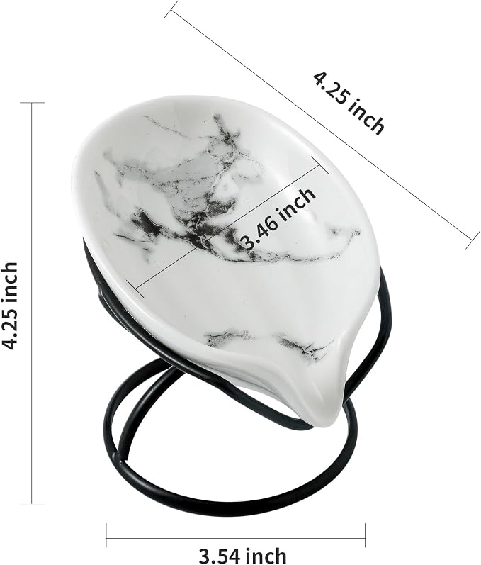 Dobbyby Leaf-Shaped Soap Dish – Premium Ceramic Soap Bar Holder - Image 5