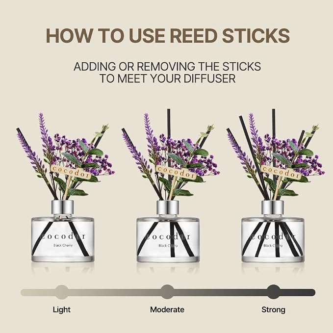 COCODOR Lavender Reed Diffuser/Refreshing Air/6.7oz/1Pack / Home Fragrance - Image 4