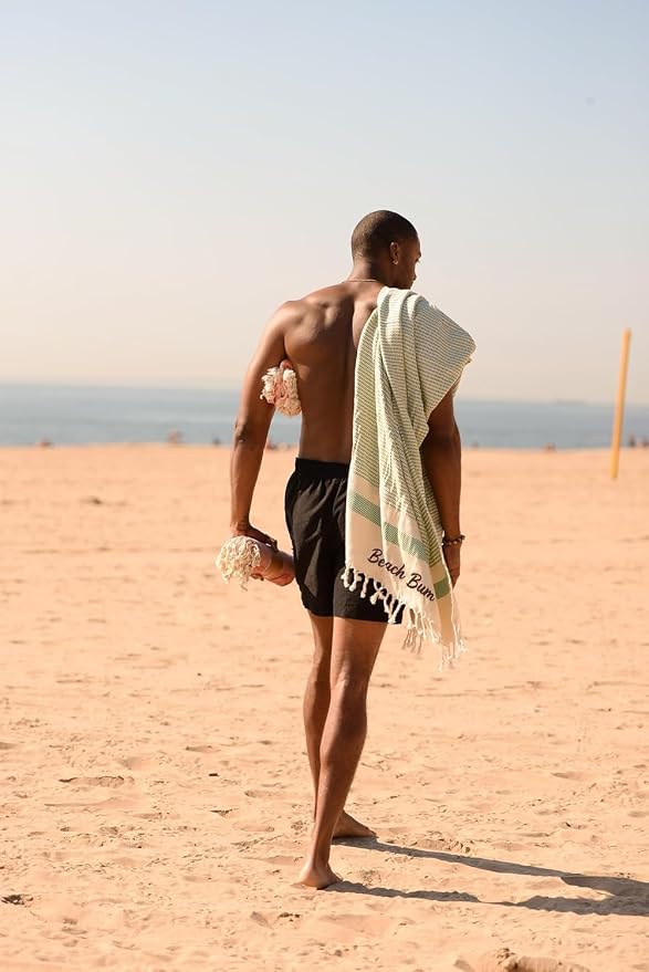 Beach Towel | Cotton Beach Towels, Sand Free, Highly Absorbent, Quick Dry - Image 3