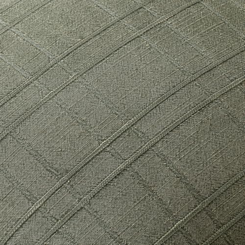 MIULEE Linen Plaid Pillow Covers Decorative 20x20 Olive Green - Image 2