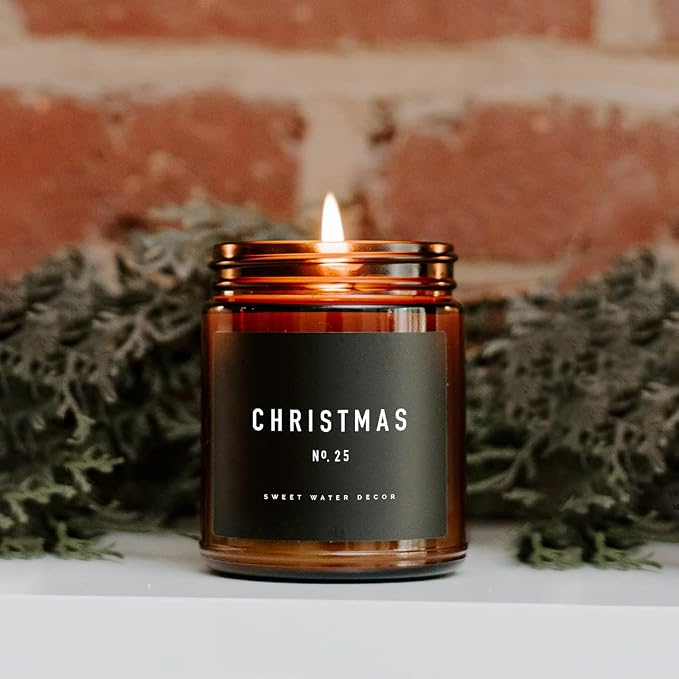 Sweet Water Decor Christmas Candle | Christmas Tree, Apple Cider, and Cinnamon - Image 4