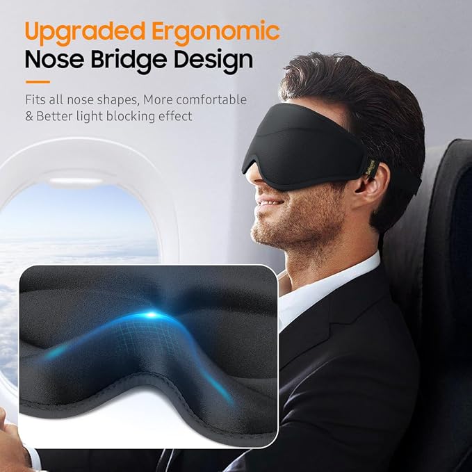 Sleep Mask, Premium Eye Mask for Sleeping, Total Blackout, Super Soft Comfort - Image 5