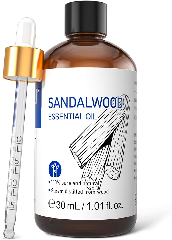 HIQILI Sandalwood Essential Oils 1 Fl Oz, 100% Pure Natural Therapeutic Grade by HIQILI