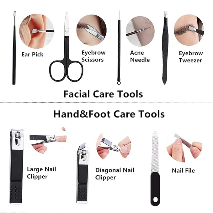Nail Clipper Kit Nail Care Set for Men Women Nail Clipper Set Manicure Kit - Image 4
