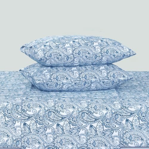 Feather & Stitch 100% Cotton Sateen 500 TC Twin Size Bed Sheet Set - Image 4