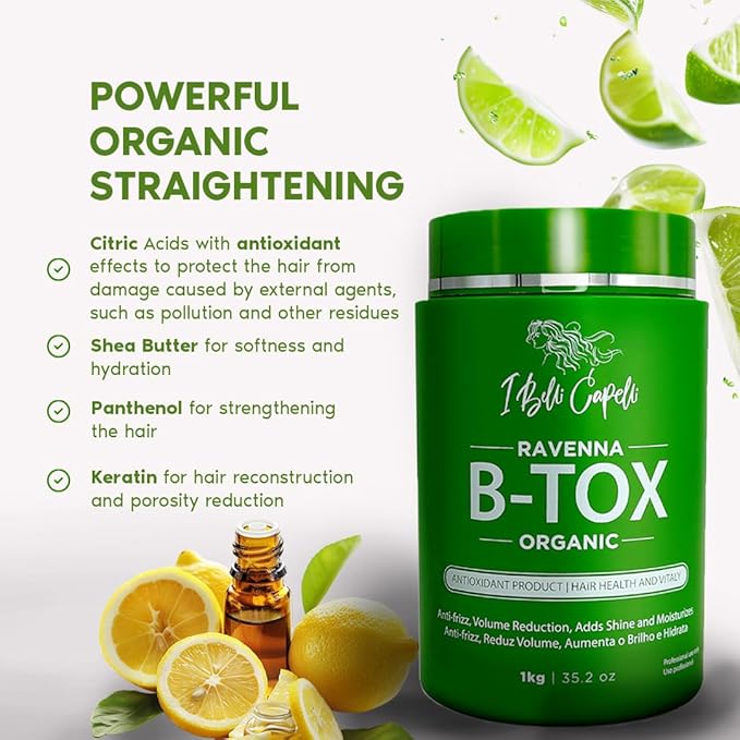 I Belli Capelli Ravenna Organic B-tox Hair Treatment Kit- 1kg/35.02 oz Hair - Image 4