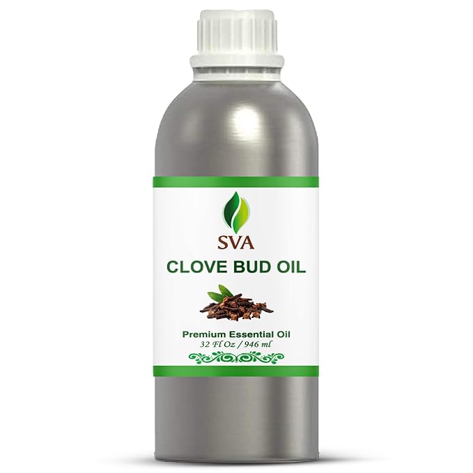 SVA Clove Bud Essential Oil – 32 Fl Oz – 100% Natural Clove Bud Oil by SVAORGANICS