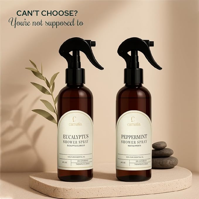 Carnatia Eucalyptus Shower Spray – Aromatherapy Essential Oil Mist - Image 6