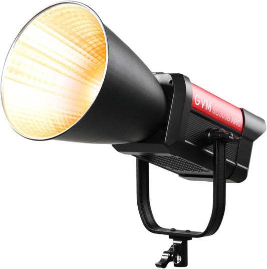 GVM Photography Lighting 300W Bi-Color Studio Lights with 45°Standard Reflector 454900Lux@1m Video Light 12Lighting Scenes App Control LED Video Light for Outdoor Shoot YouTube Videos