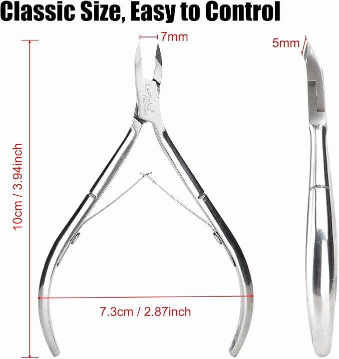 LePinko 4 Packs Upgraded Cuticle Trimmer kit, Sharp Dead Skin Clipper, - Image 6