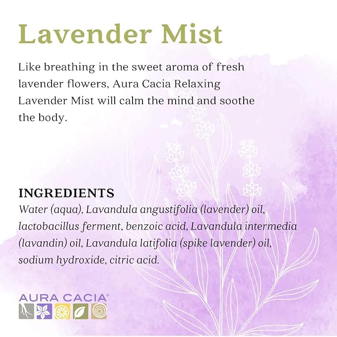 Aura Cacia Relaxing Lavender Aromatherapy Mist, Lavender Pure Essential Oils - Image 7
