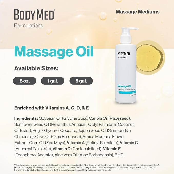 BodyMed Formulations Massage Oil, 5 gal. – Fragrance-Free, All-Natural Oil - Image 3