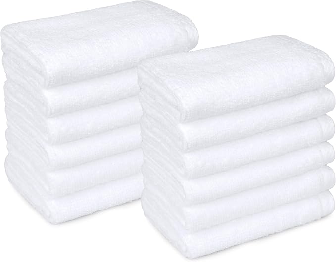 Amazon Basics Cotton Washcloths, Lightweight Quick-Dry, Absorbent Face and Body by AmazonBasics